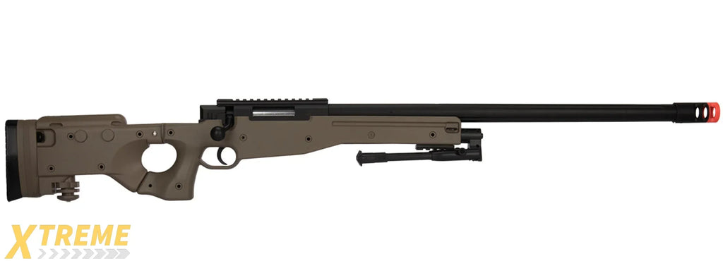 M1196 BOLT ACTION AIRSOFT SNIPER RIFLE W/ FOLDING STOCK - MULTI COLOR OPTIONS