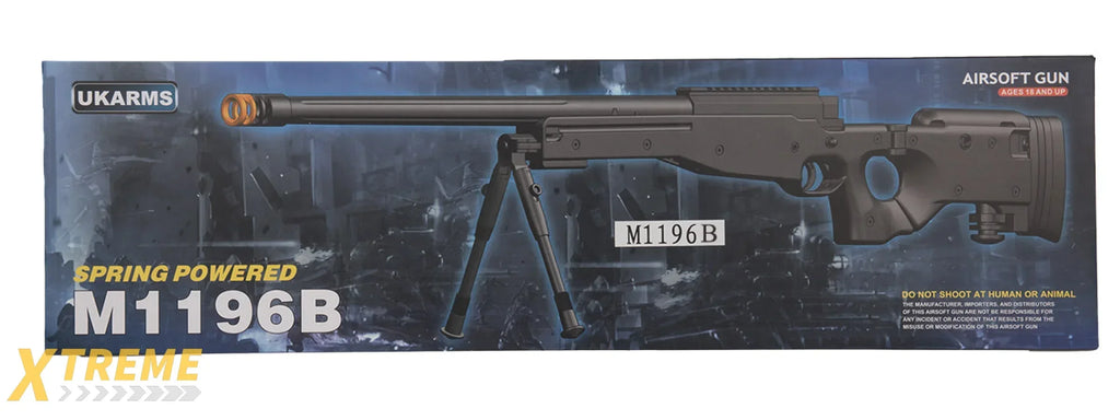 M1196 BOLT ACTION AIRSOFT SNIPER RIFLE W/ FOLDING STOCK - MULTI COLOR OPTIONS
