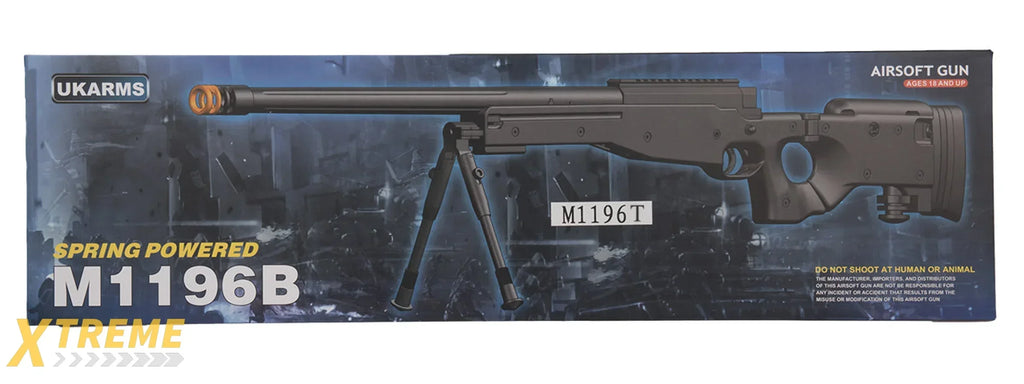 M1196 BOLT ACTION AIRSOFT SNIPER RIFLE W/ FOLDING STOCK - MULTI COLOR OPTIONS