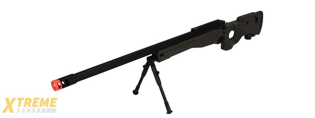 M1196 BOLT ACTION AIRSOFT SNIPER RIFLE W/ FOLDING STOCK - MULTI COLOR OPTIONS