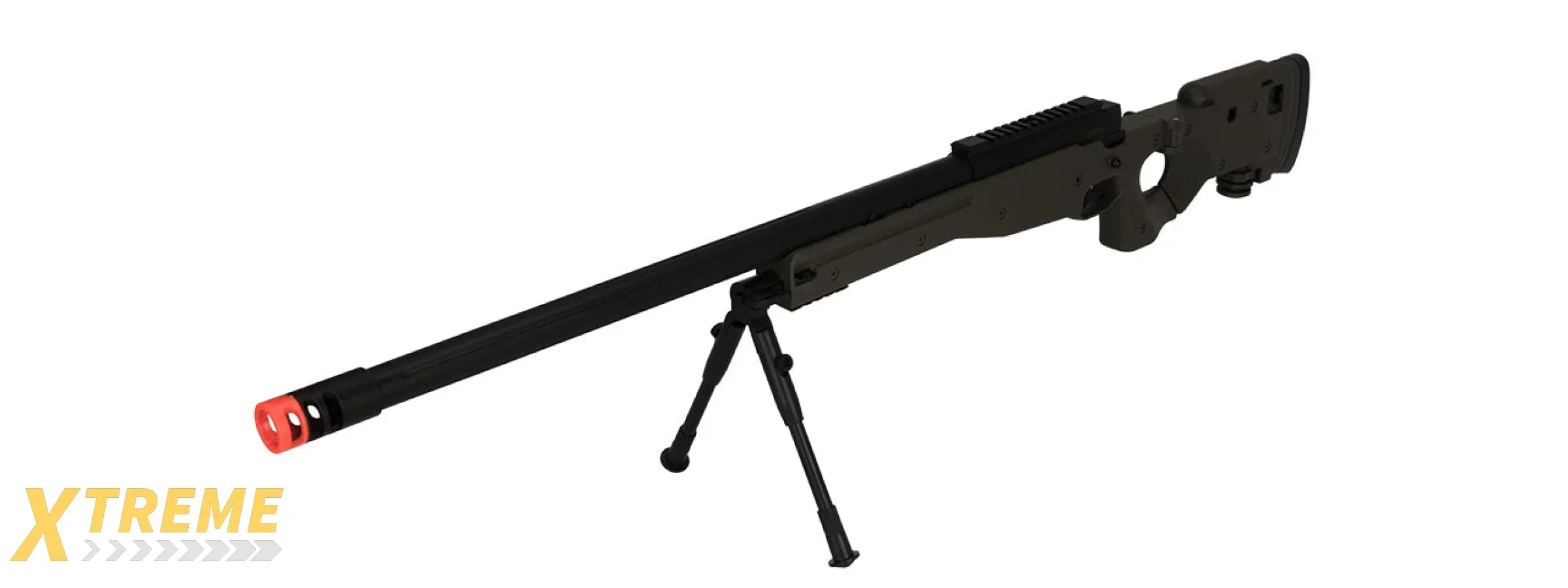M1196 BOLT ACTION AIRSOFT SNIPER RIFLE W/ FOLDING STOCK - MULTI COLOR OPTIONS