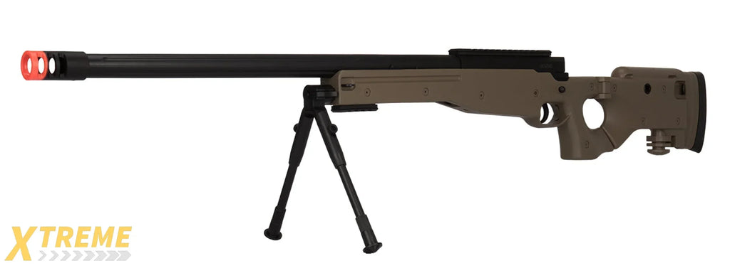 M1196 BOLT ACTION AIRSOFT SNIPER RIFLE W/ FOLDING STOCK - MULTI COLOR OPTIONS