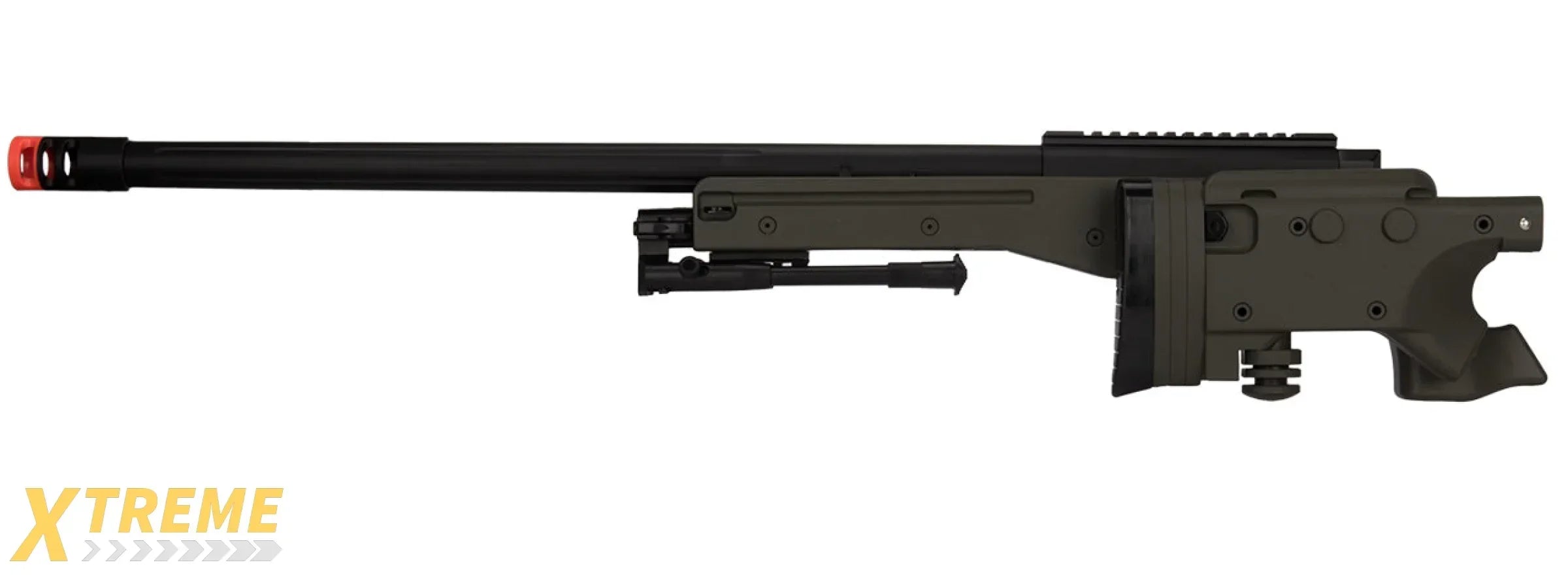 M1196 BOLT ACTION AIRSOFT SNIPER RIFLE W/ FOLDING STOCK - MULTI COLOR OPTIONS