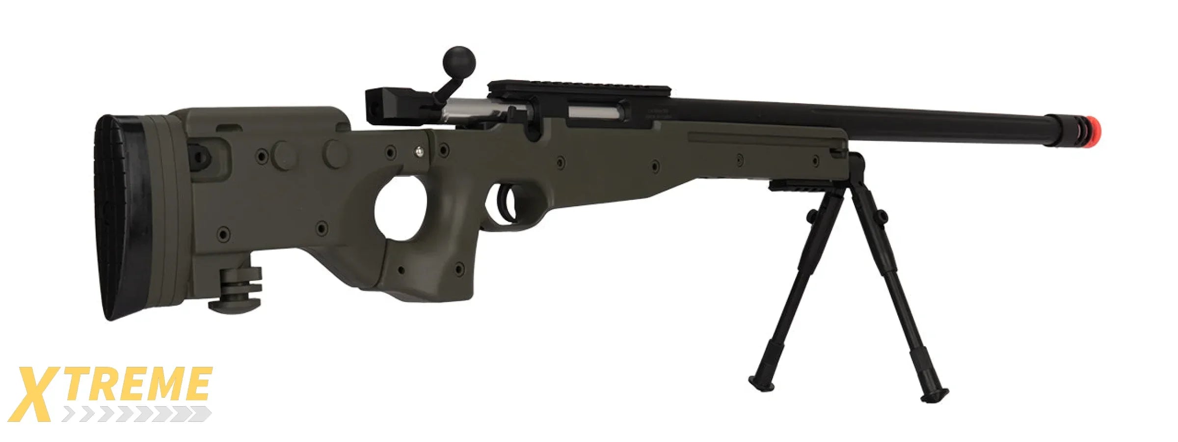 M1196 BOLT ACTION AIRSOFT SNIPER RIFLE W/ FOLDING STOCK - MULTI COLOR OPTIONS