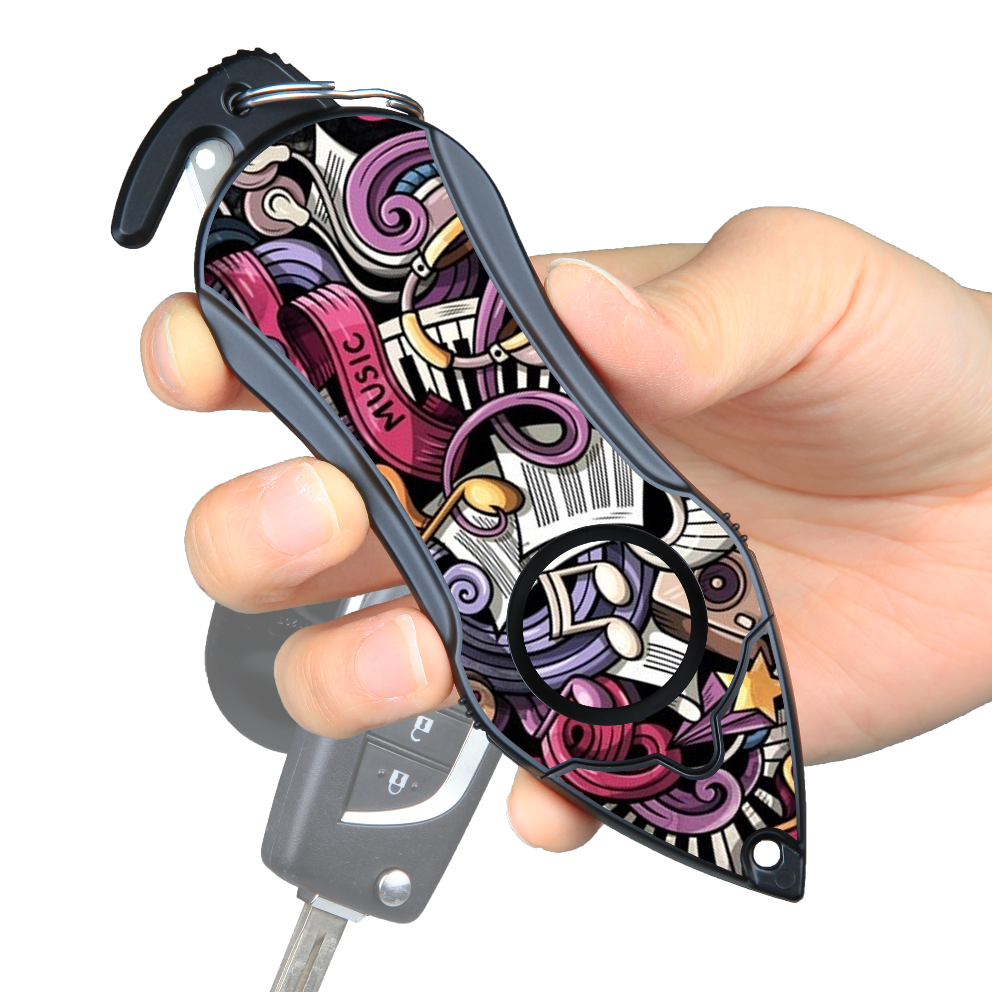 Personal Alarm Keychain Safety Emergency Tool (Music)