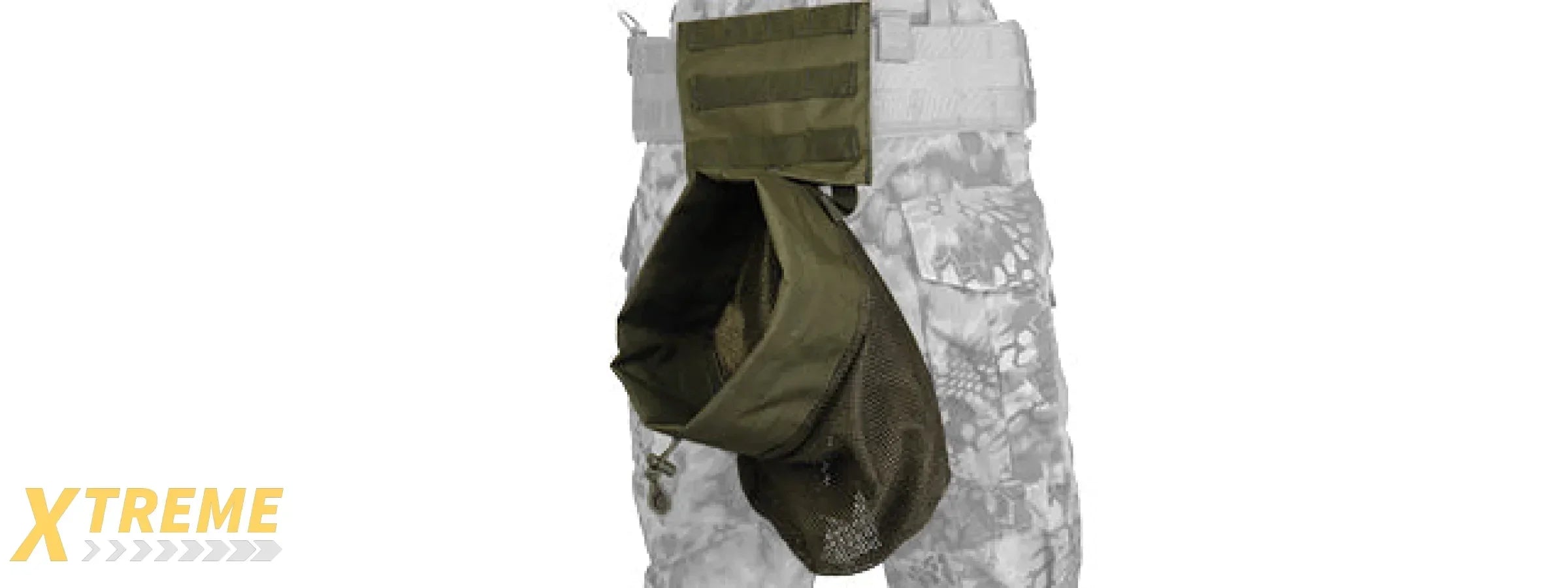MOLLE PLATFORM FOLD-AWAY NETTING DUMP POUCH - TACTICAL REINFORCED ACCESSORY