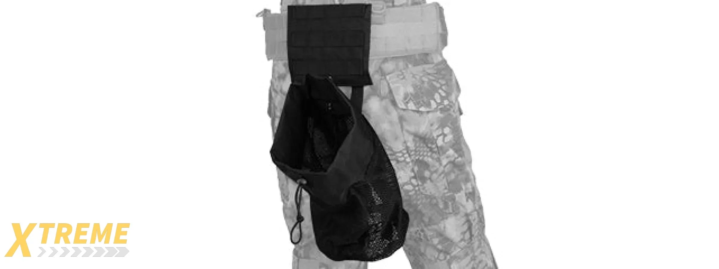 MOLLE PLATFORM FOLD-AWAY NETTING DUMP POUCH - TACTICAL REINFORCED ACCESSORY