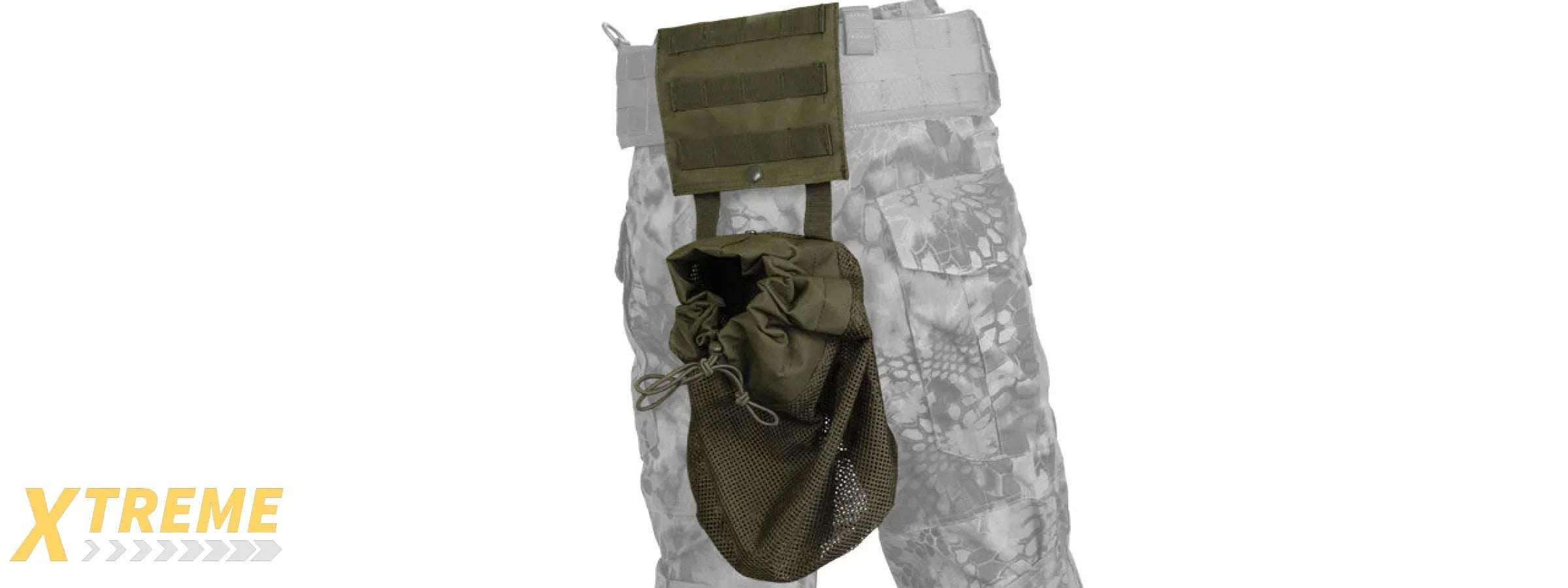 MOLLE PLATFORM FOLD-AWAY NETTING DUMP POUCH - TACTICAL REINFORCED ACCESSORY