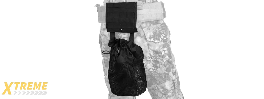 MOLLE PLATFORM FOLD-AWAY NETTING DUMP POUCH - TACTICAL REINFORCED ACCESSORY