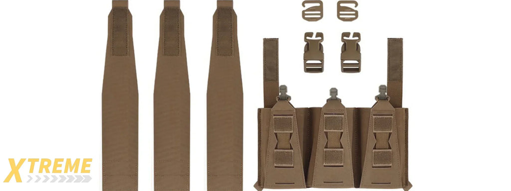 Multifunctional Triple Mag Pouches - Durable Tactical Modular Magazine Carrier System