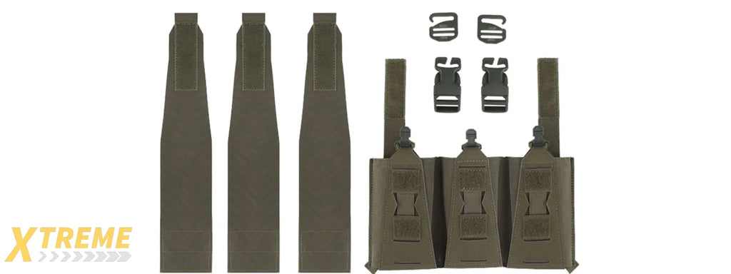 Multifunctional Triple Mag Pouches - Durable Tactical Modular Magazine Carrier System