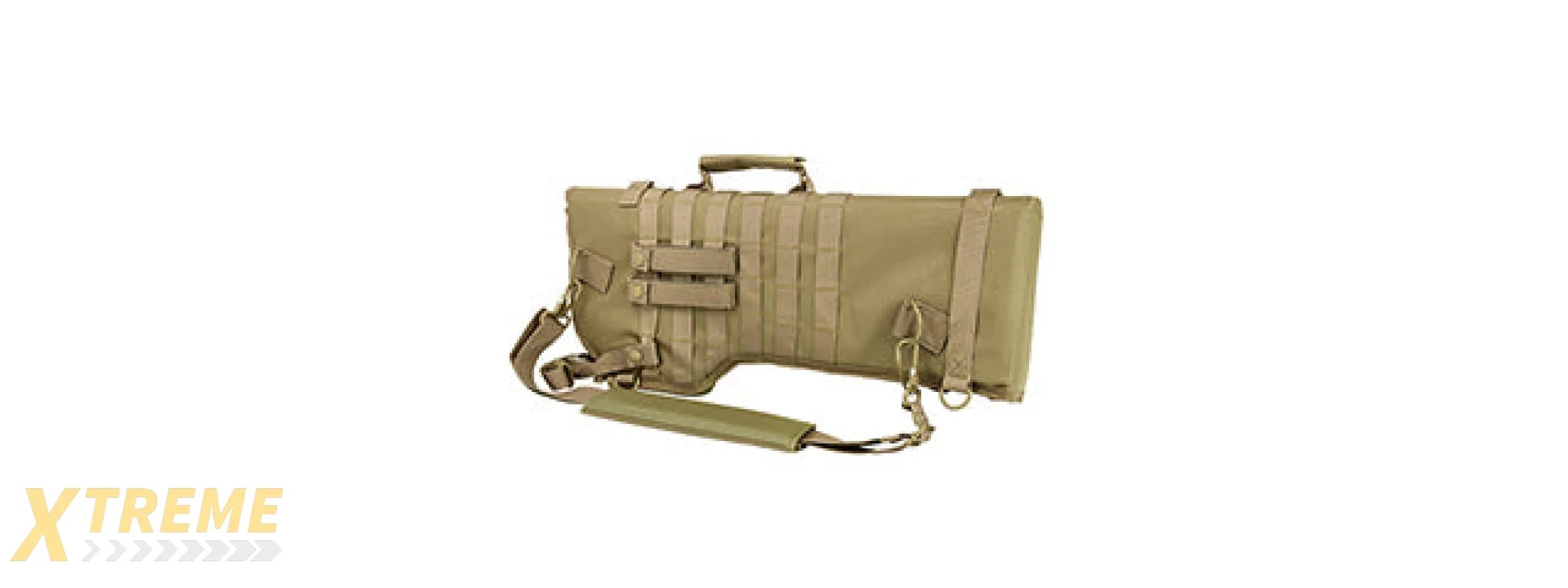 NCSTAR TACTICAL RIFLE SCABBARD W/ INTEGRATED SHOULDER SLING - TAN
