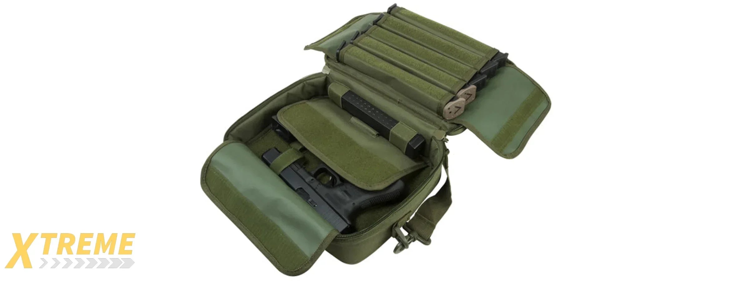 NcStar VISM Double Pistol Range Bag for Gear and Accessories
