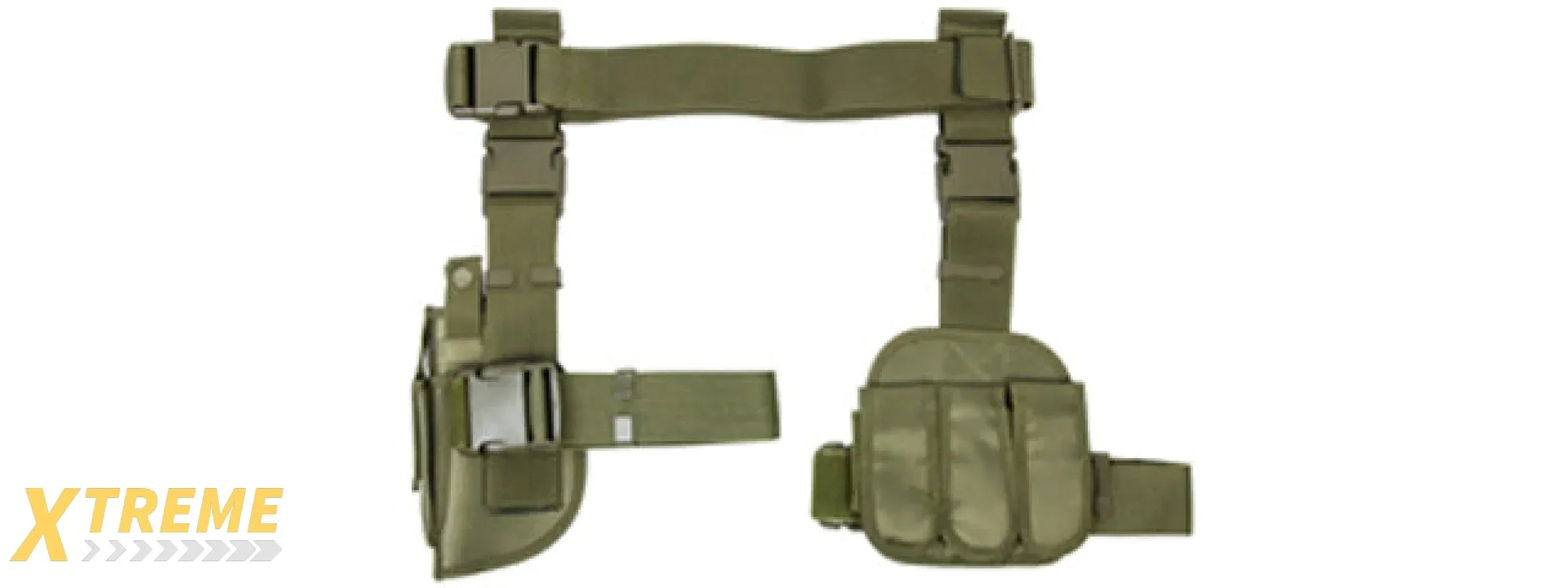 NcStar VISM Drop Leg Holster & Magazine Pouch 3-Piece Set with Adjustable Straps