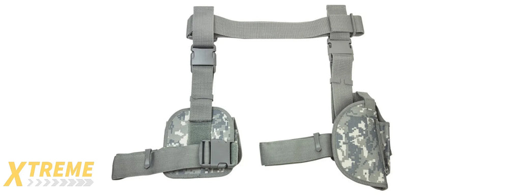 NcStar VISM Drop Leg Holster & Magazine Pouch 3-Piece Set with Adjustable Straps