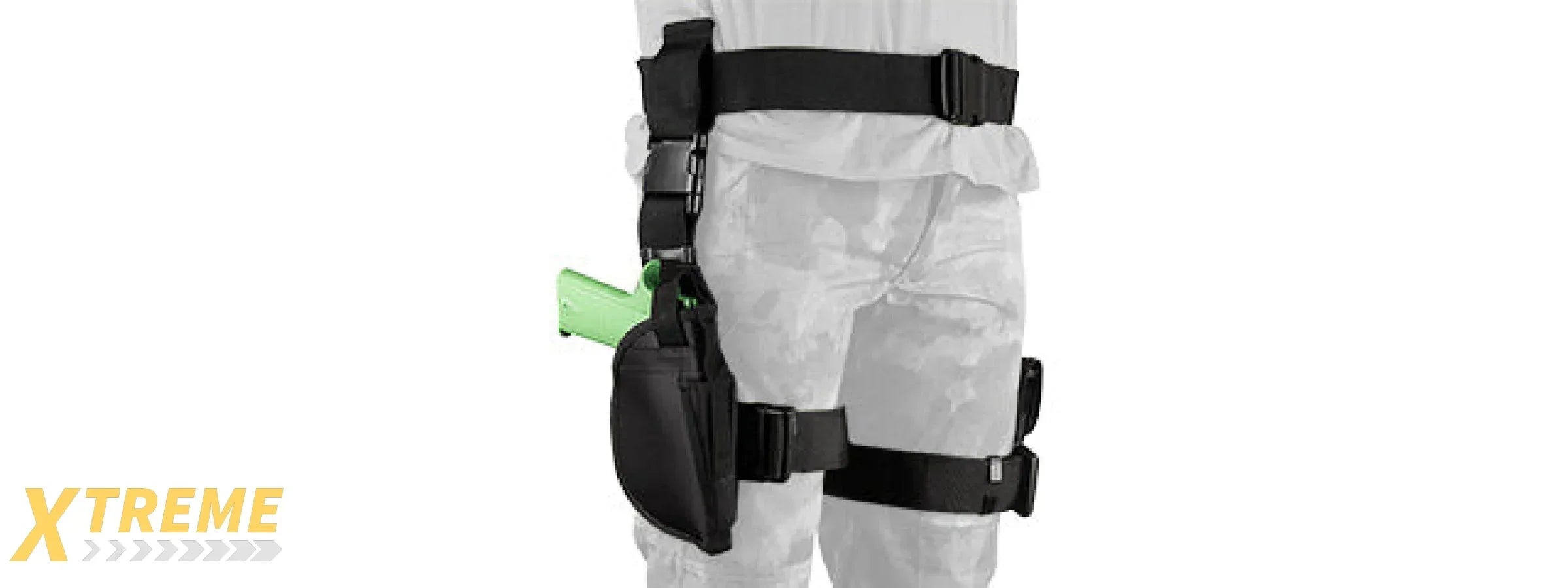 NcStar VISM Drop Leg Holster & Magazine Pouch 3-Piece Set with Adjustable Straps