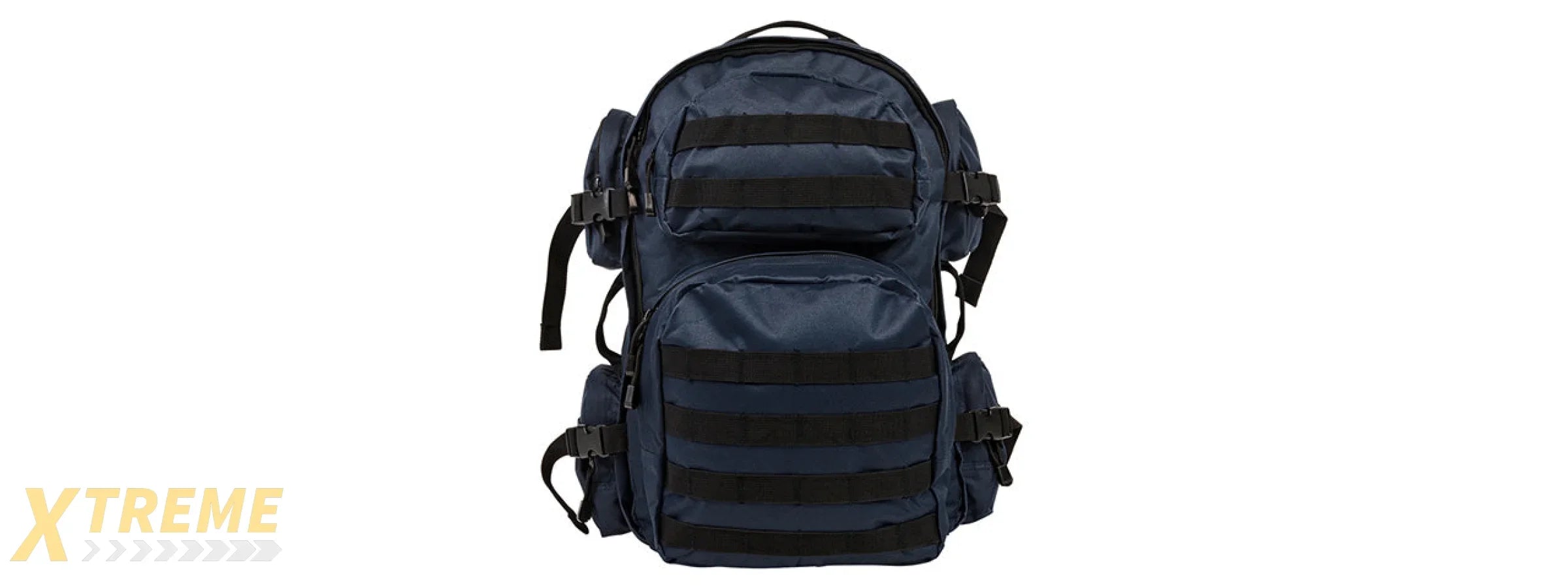 NCSTAR VISM TACTICAL MOLLE BACKPACK - NAVY BLUE W/ BLACK TRIM