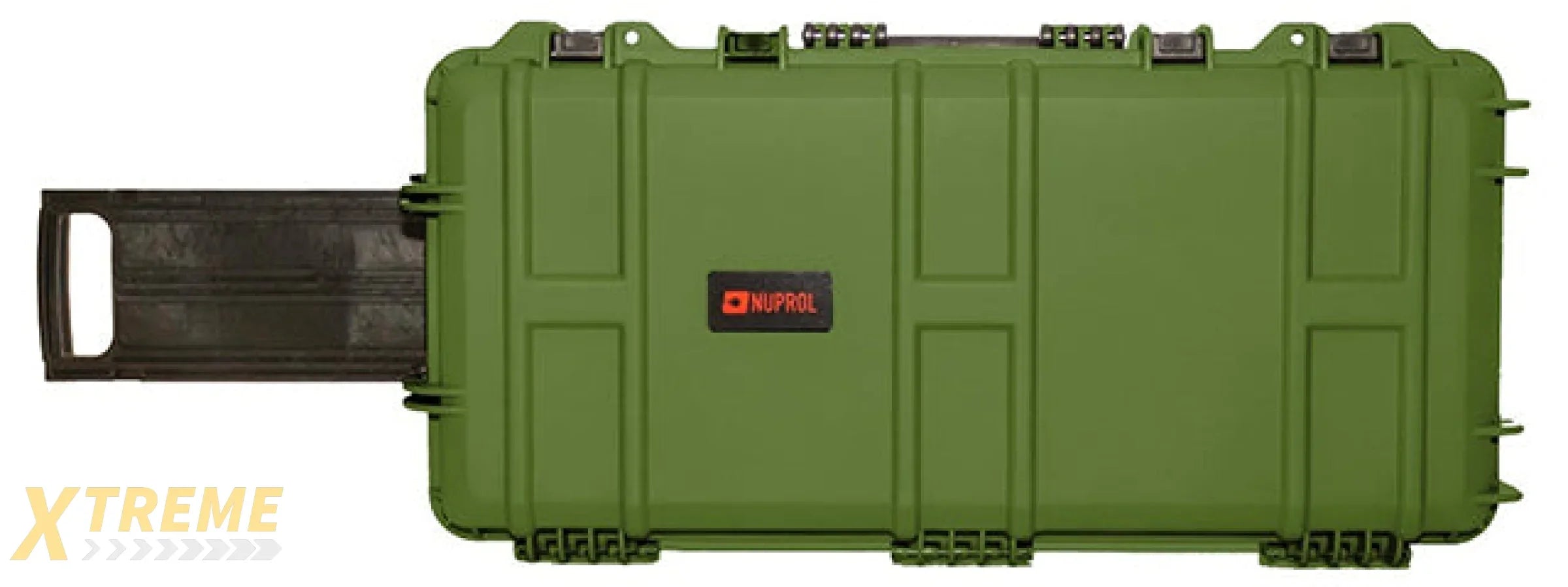 Nuprol Premium Medium 31.5" Hard Rifle Case with Wave Foam - (Green)