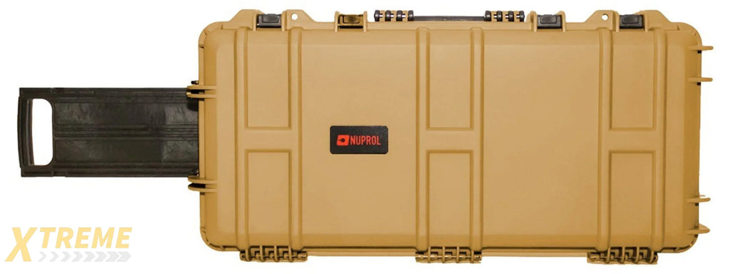 Nuprol Premium Medium 31.5" Hard Rifle Case with Wave Foam - (Tan)