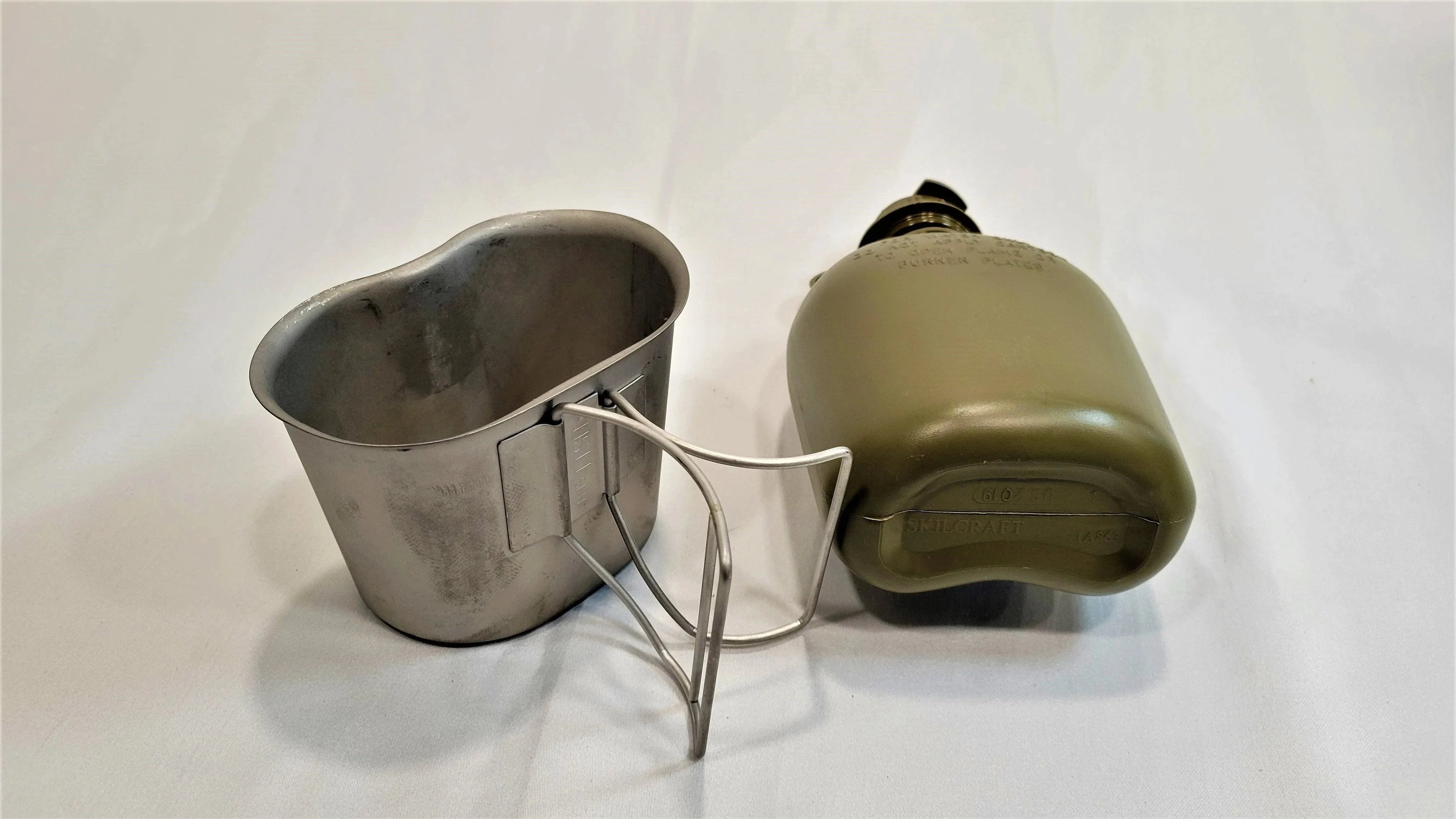 1 Qt Canteen, Cup, & Canteen Cup stove/stand package.