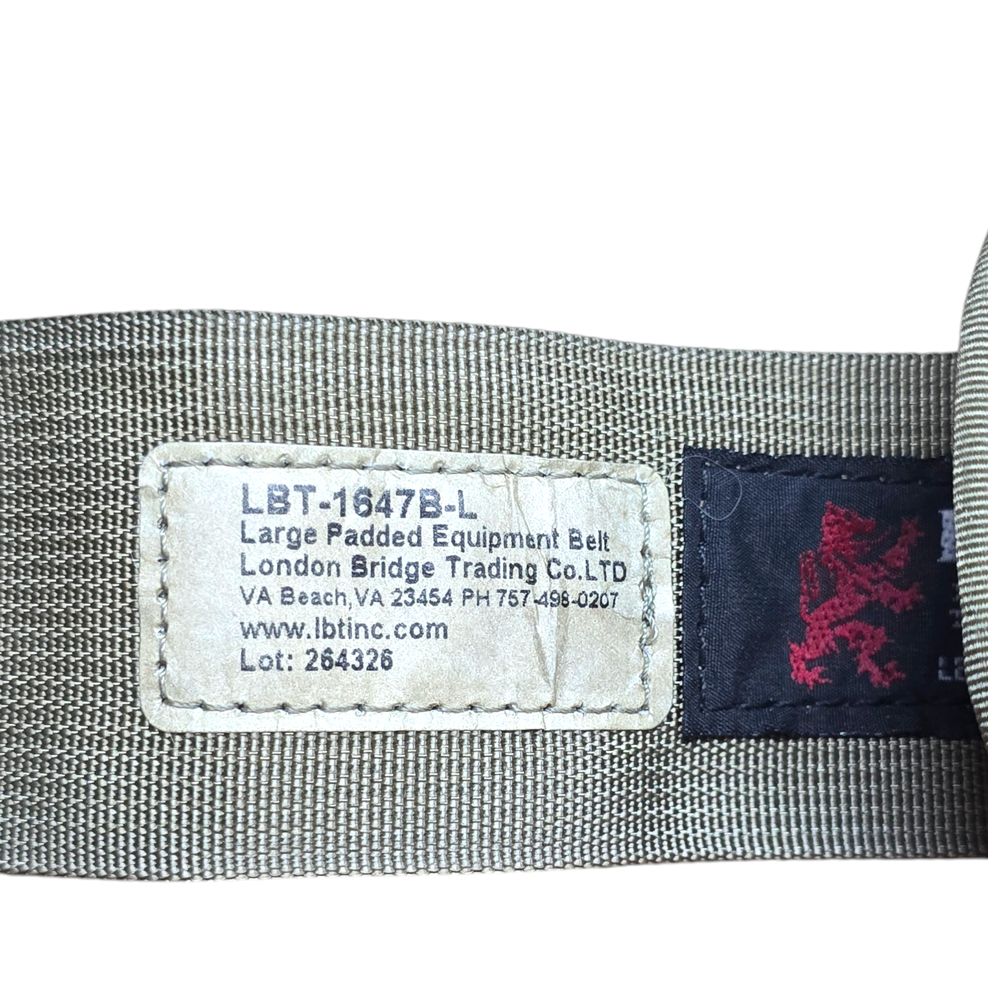 London Bridge Trading 1647B-L Padded Battle Belt