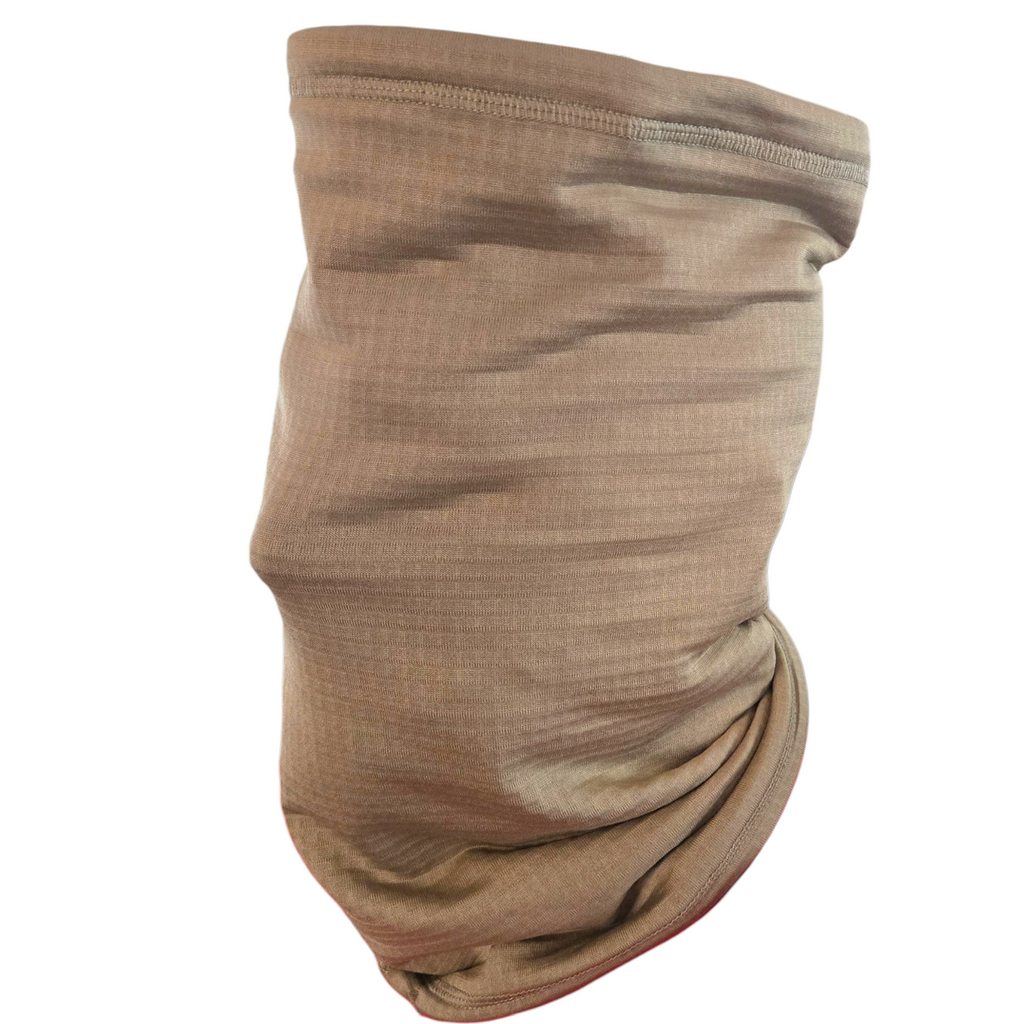 USGI Tan Grid Fleece Neck Gaiter