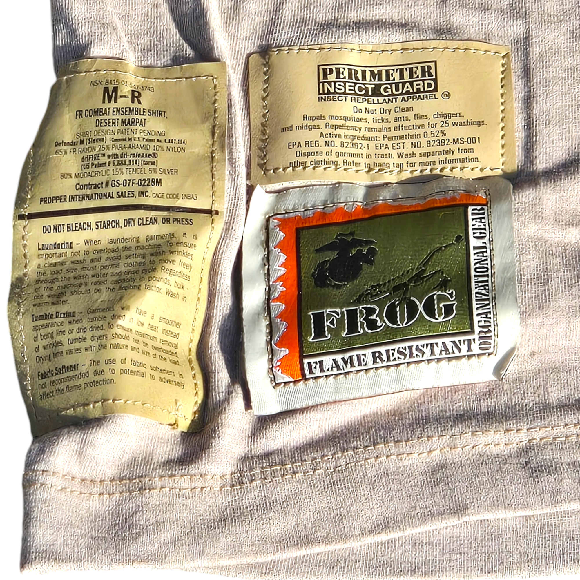 USMC Desert Fire Resistant Organizational Gear (FROG) Top