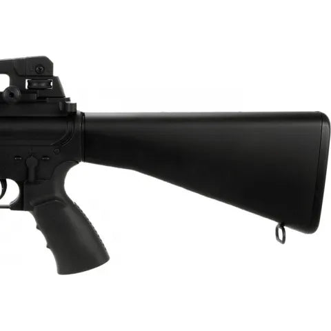 WELL AIRSOFT M4 AEG TACTICAL RIS W FIXED STOCK CARRYING HANDLE - BLACK