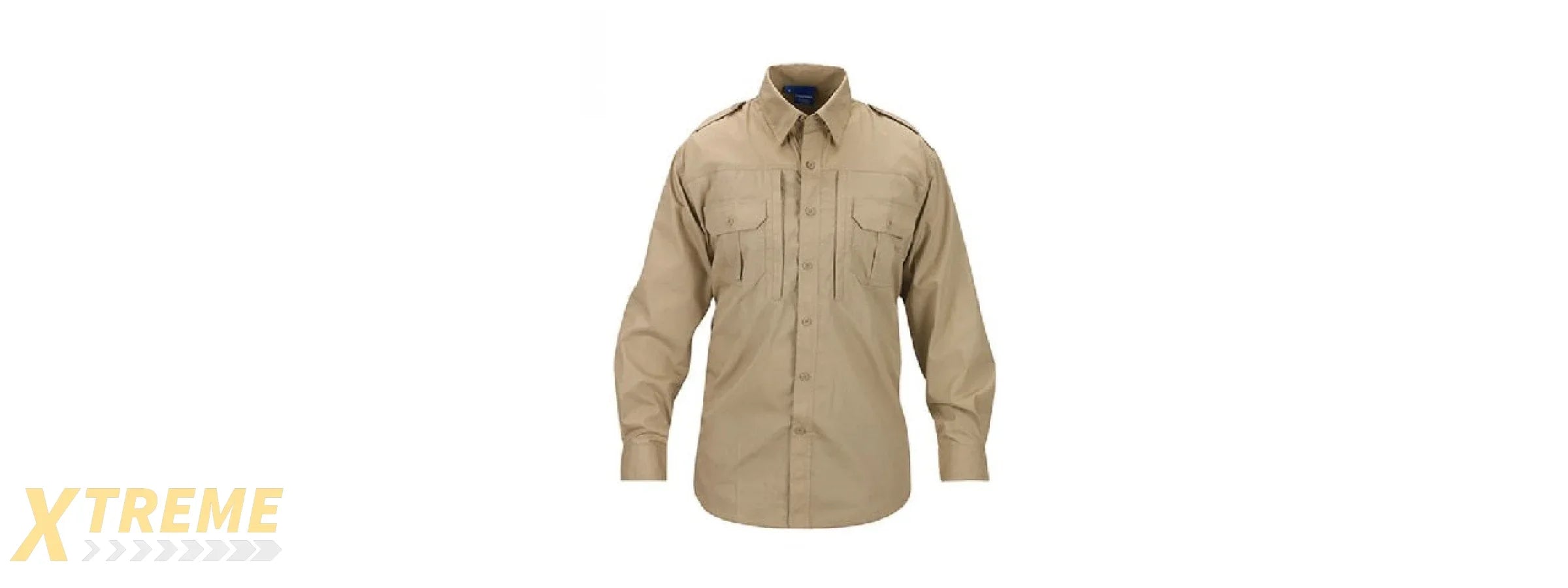 PROPPER RIPSTOP REINFORCED TACTICAL LONG-SLEEVE SHIRT - MEDIUM (KHAKI)