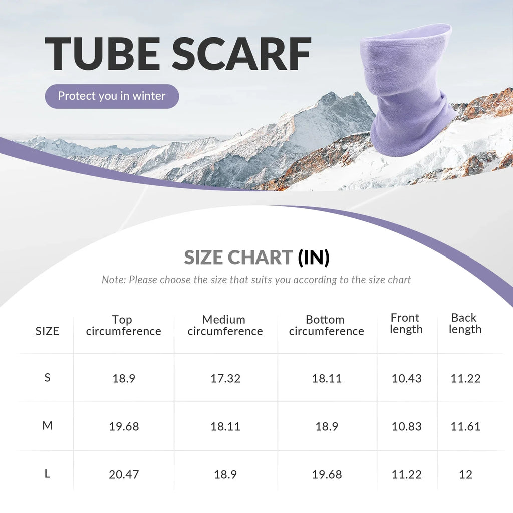 Double-Sided Fleece Integrated Face and Neck Warmer for Ultra Comfort