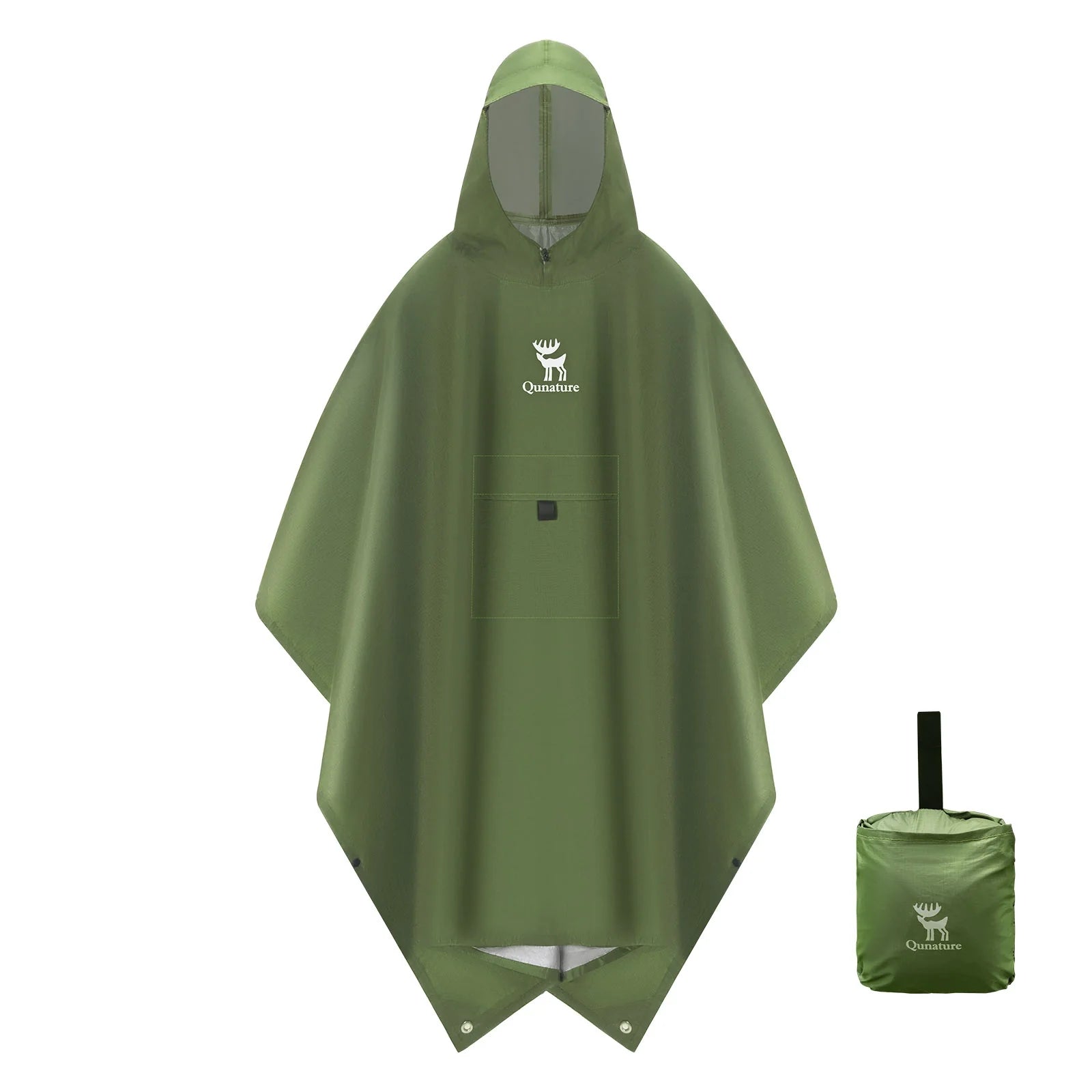 Unisex Waterproof Raincoat with Pocket for Hiking Outdoor