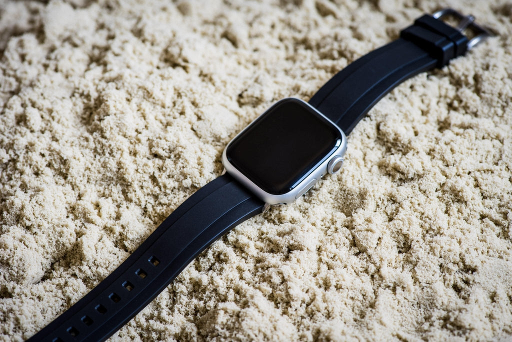 Ridge Rubber Band - For Apple Watch - Black
