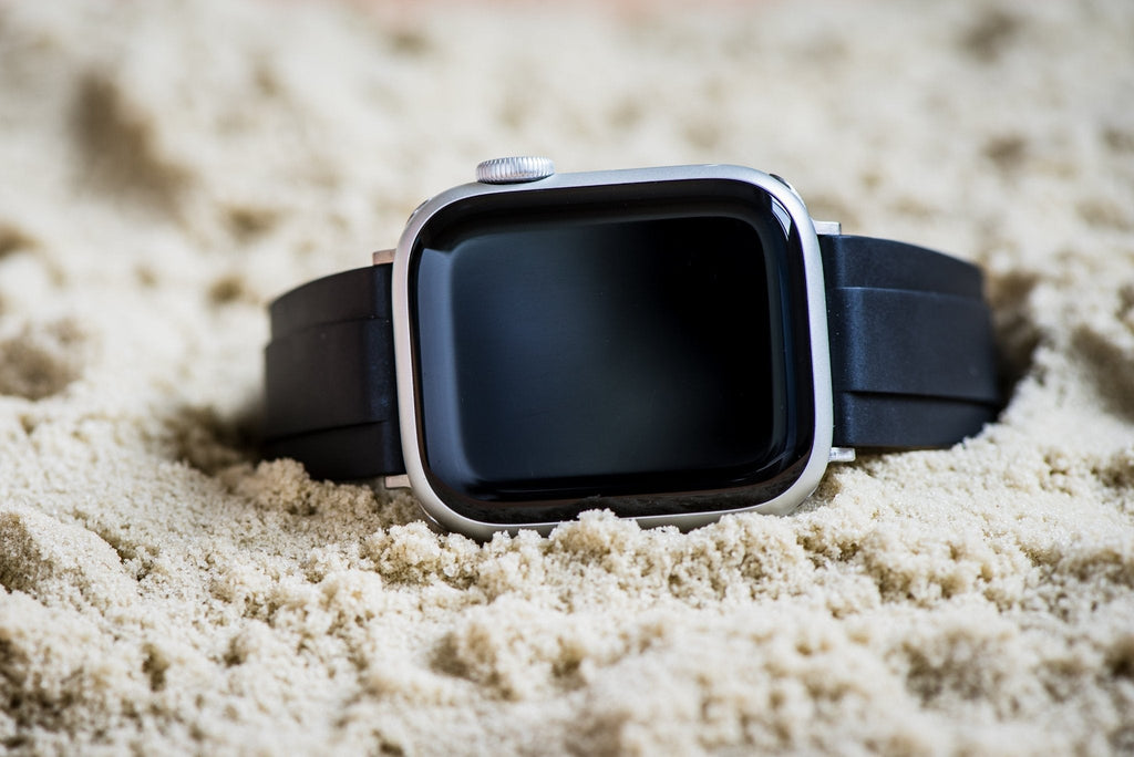 Ridge Rubber Band - For Apple Watch - Black