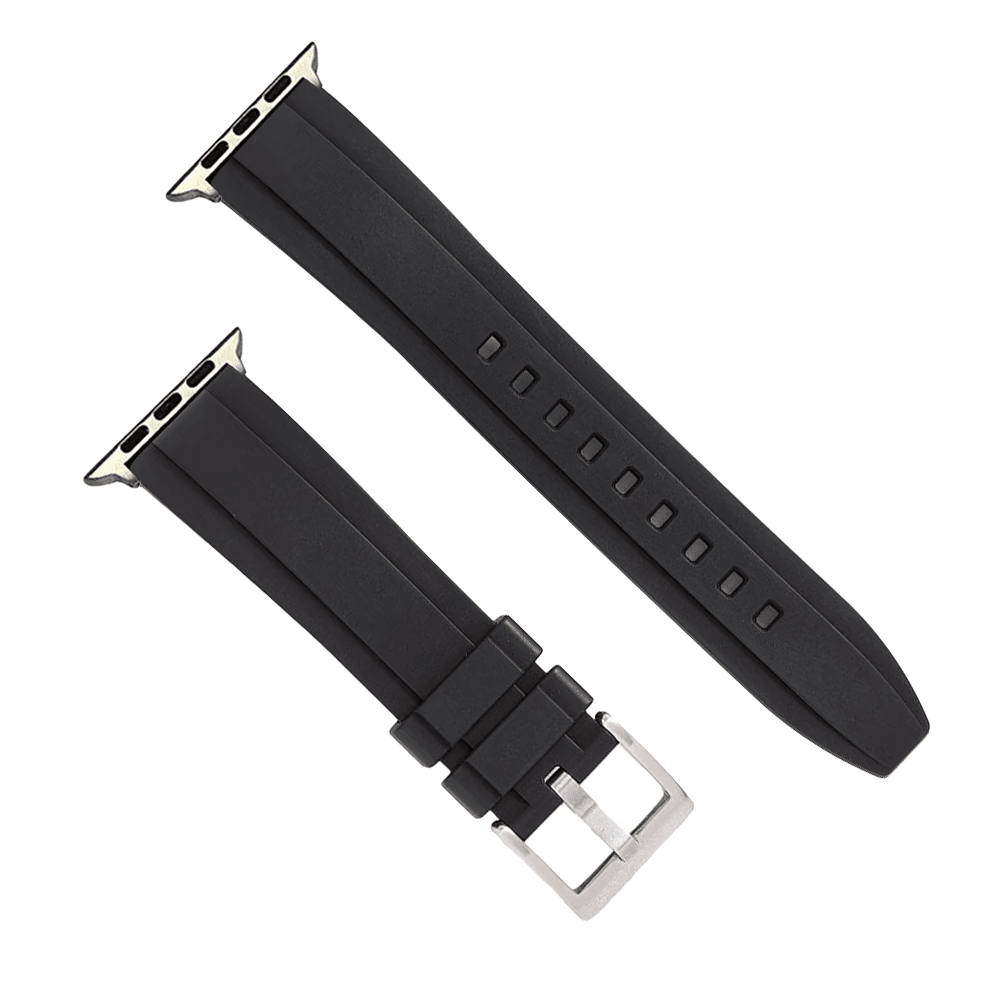 Ridge Rubber Band - For Apple Watch - Black