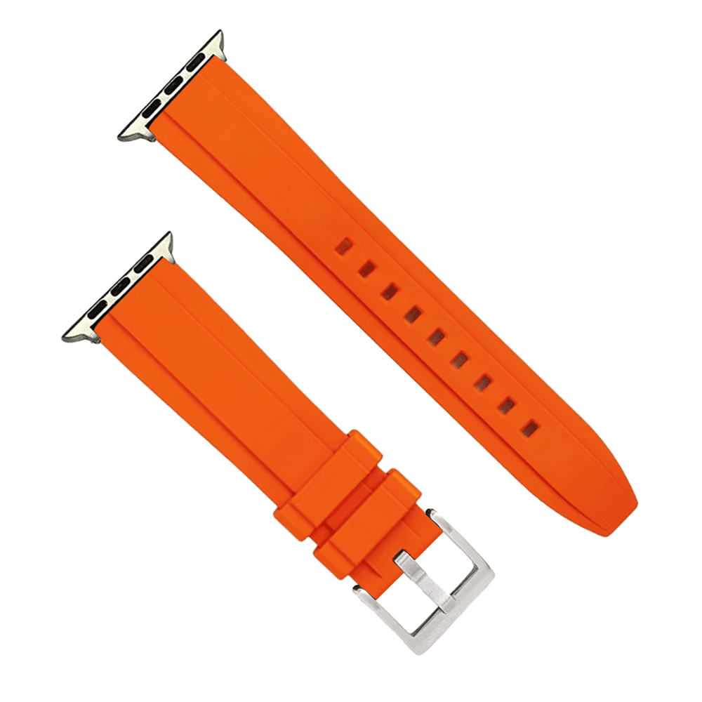 Ridge Rubber Band - For Apple Watch - Orange