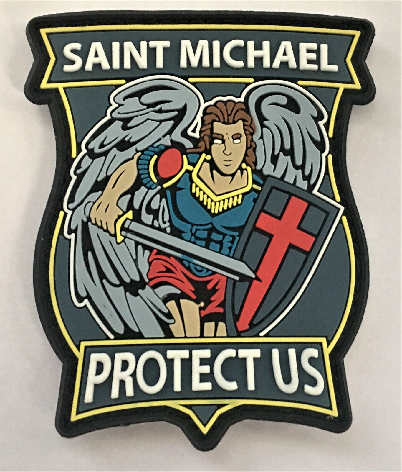 Saint Michael Protect Us - Colored - PVC Patch