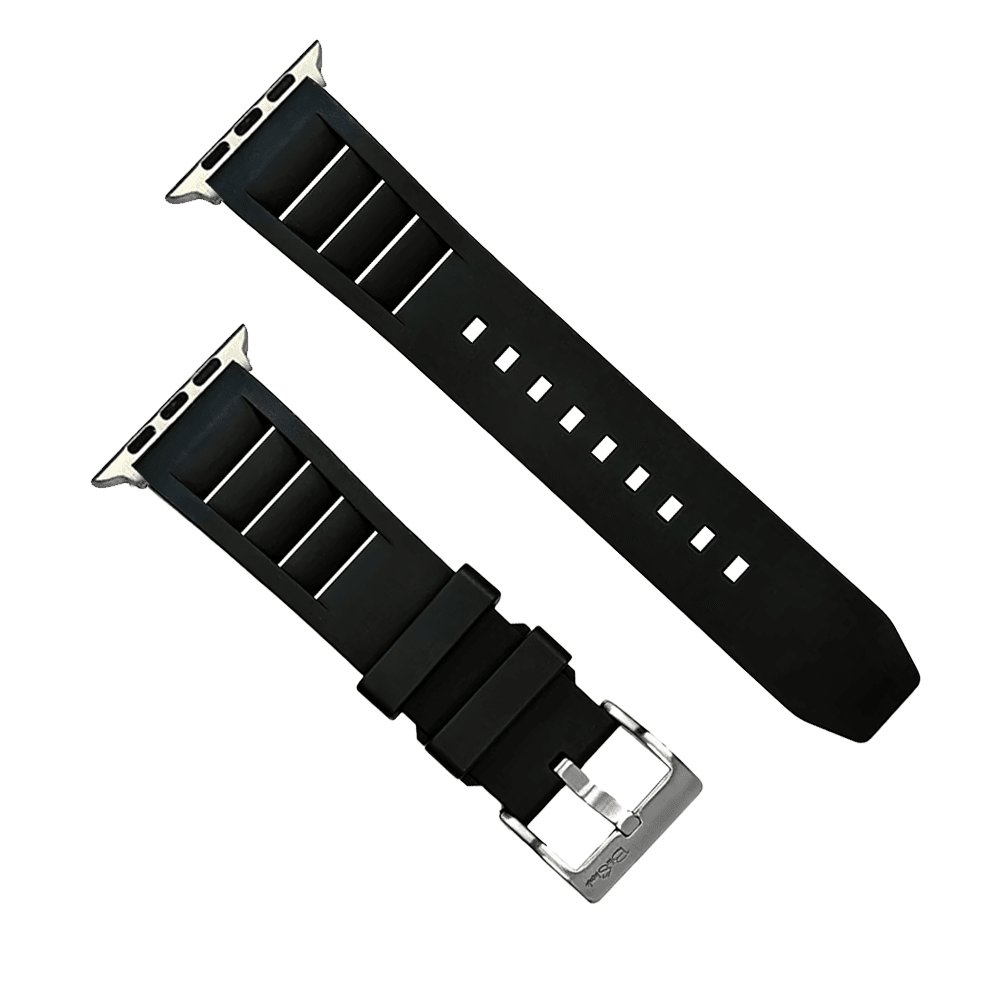 Shark Gill Rubber Band – For Apple Watch - Black