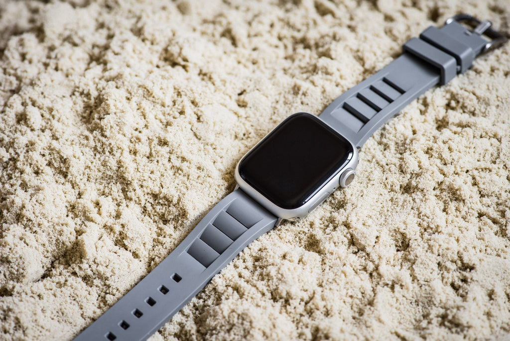 Shark Gill Rubber Band – For Apple Watch - Gray