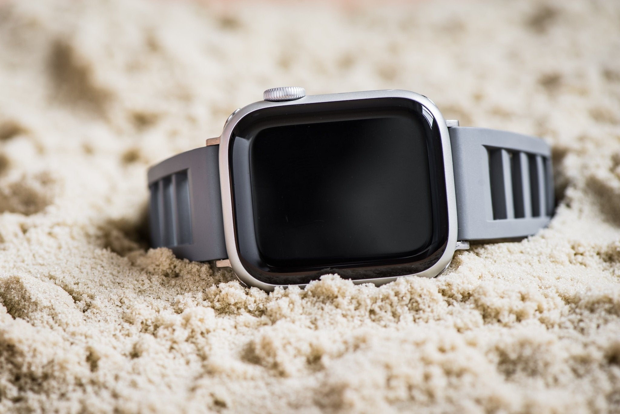 Shark Gill Rubber Band – For Apple Watch - Gray