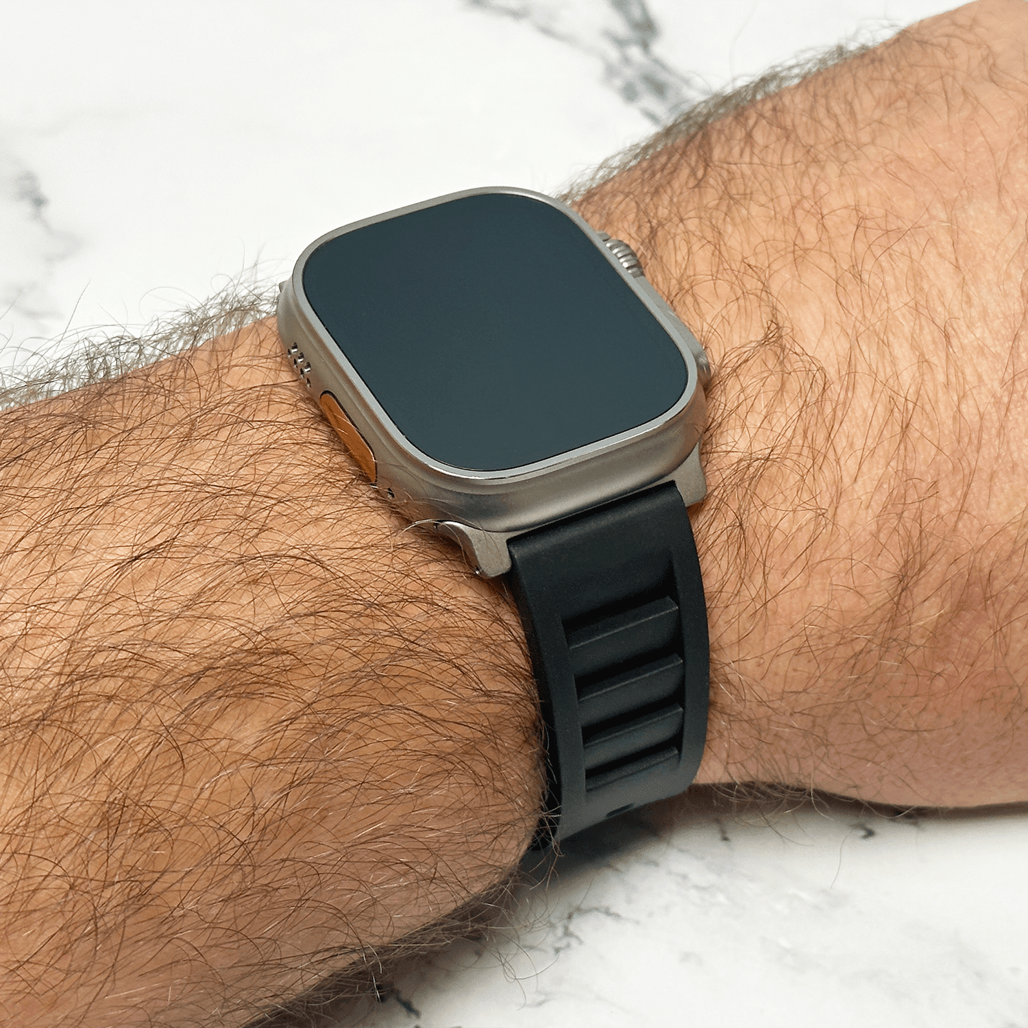 Shark Gill Rubber Band - For Apple Watch ULTRA - Black