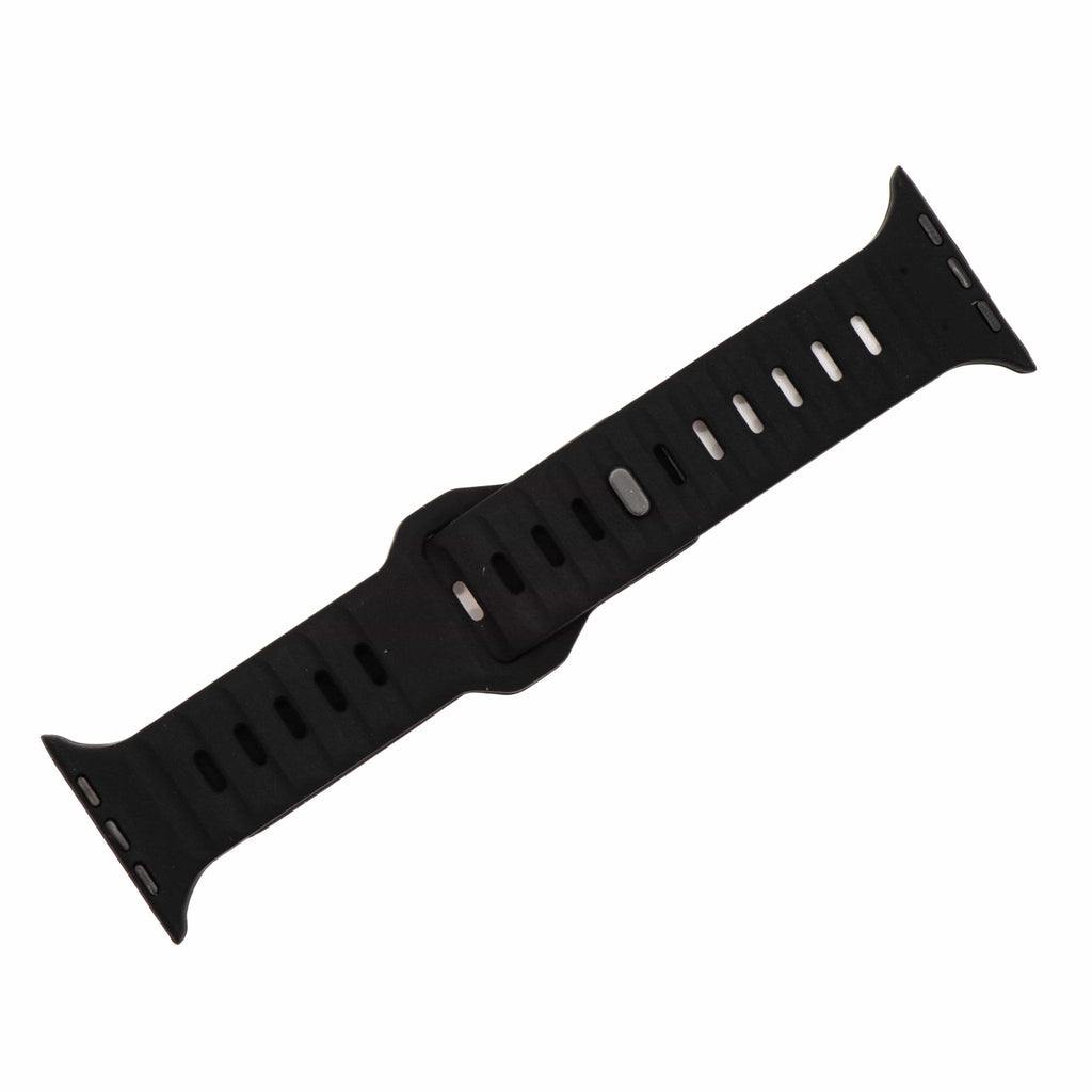 Silicone Groove Band - For Apple Watch - Black