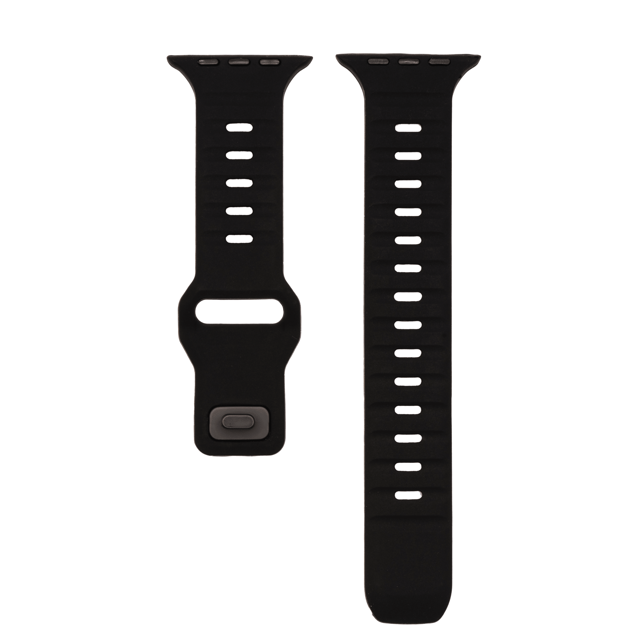 Silicone Groove Band - For Apple Watch - Black
