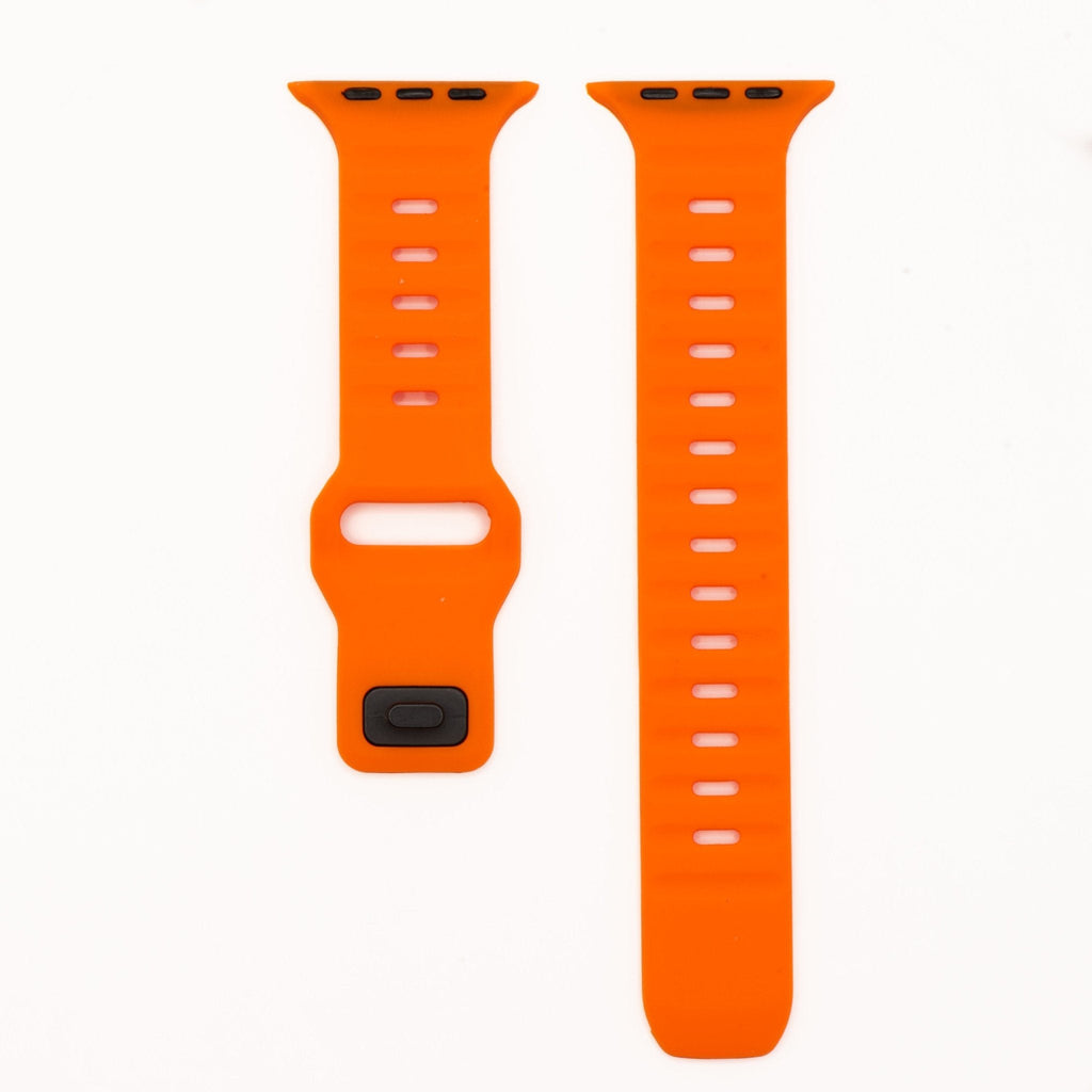 Silicone Groove Band - For Apple Watch - Orange