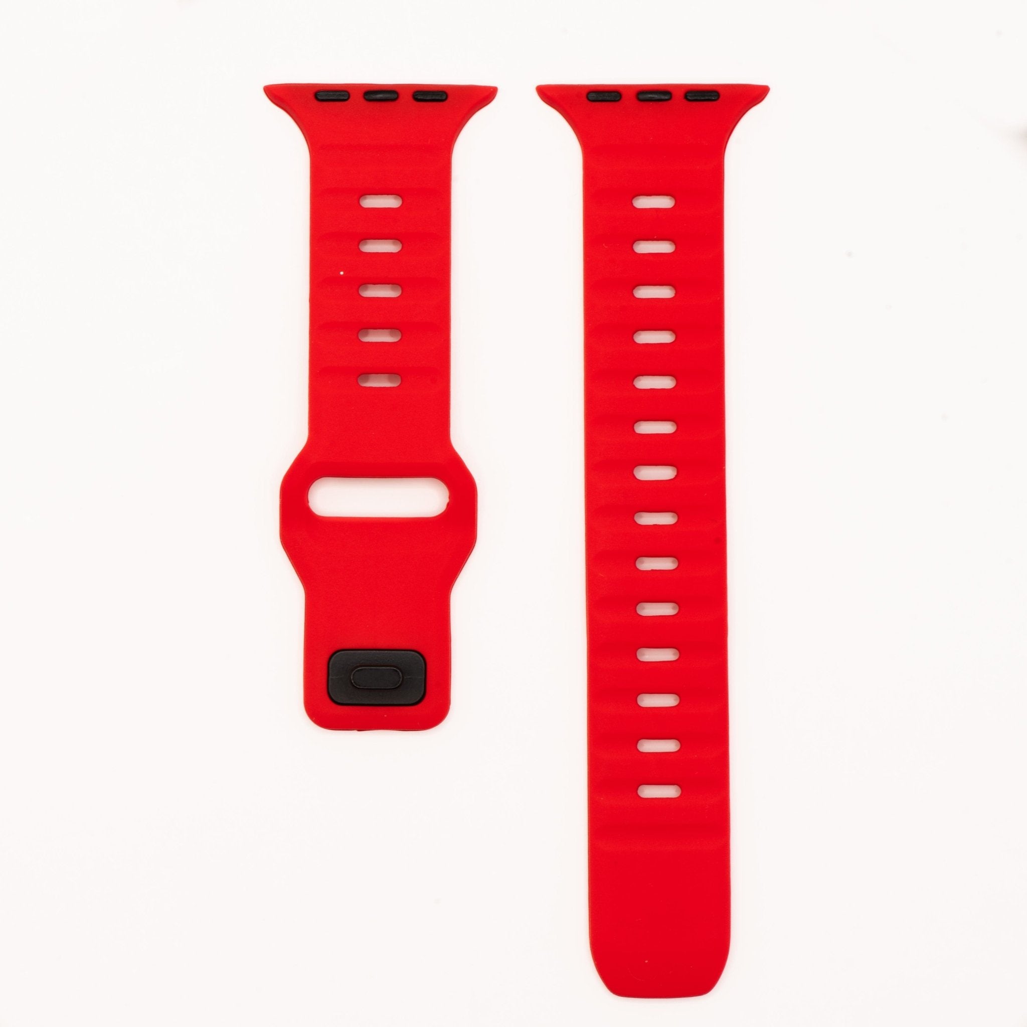 Silicone Groove Band - For Apple Watch - Red