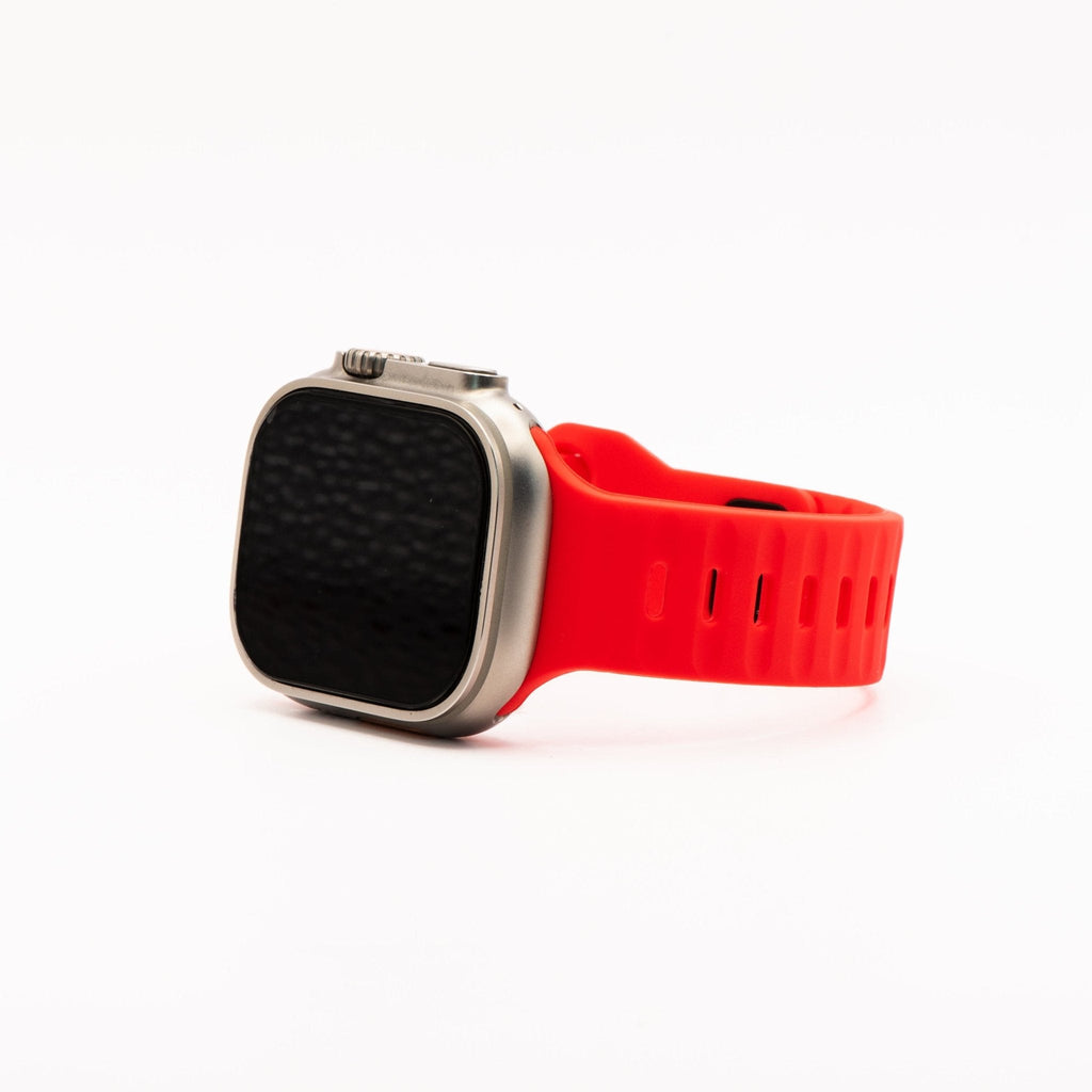 Silicone Groove Band - For Apple Watch - Red