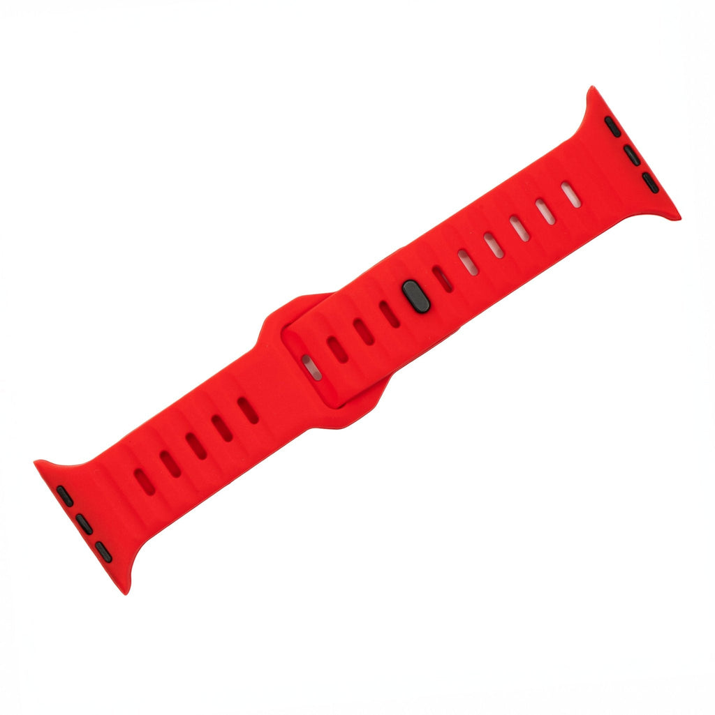 Silicone Groove Band - For Apple Watch - Red