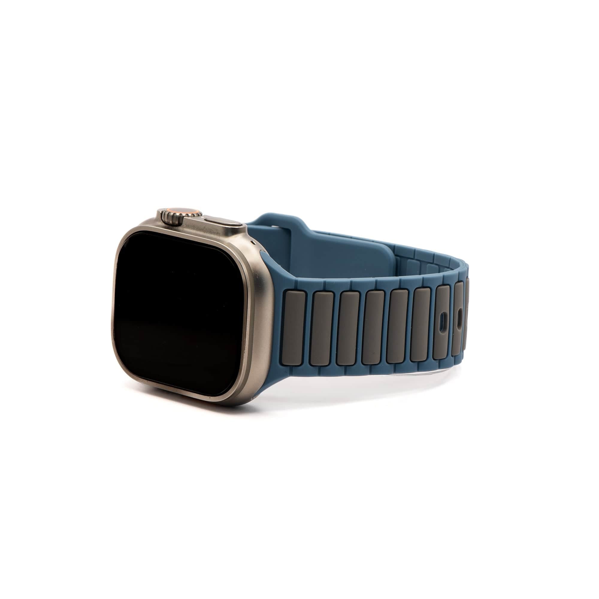 Silicone Ripple Band - For Apple Watch - Slate & Gray