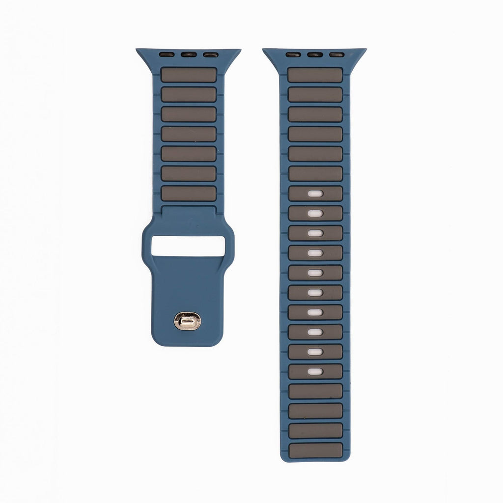 Silicone Ripple Band - For Apple Watch - Slate & Gray