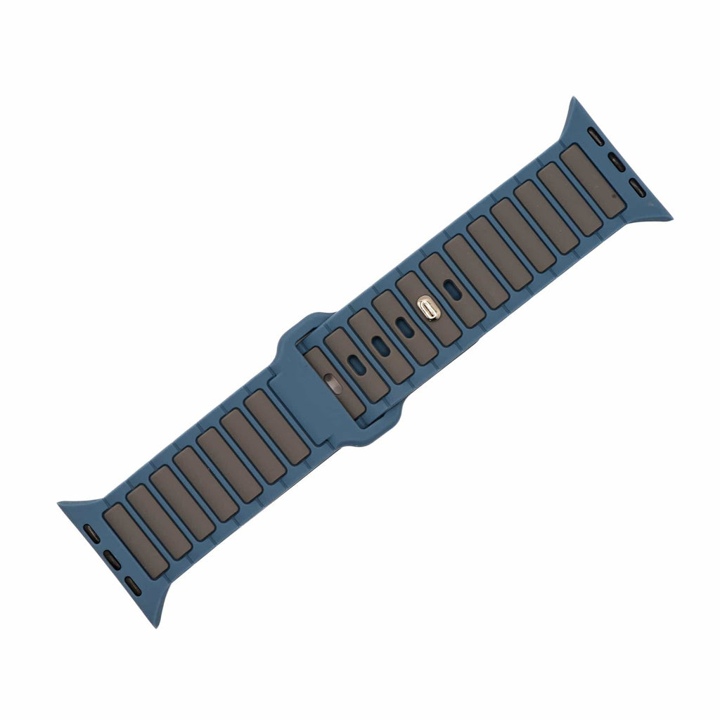 Silicone Ripple Band - For Apple Watch - Slate & Gray