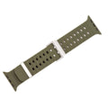 Silicone Wave Band - For Apple Watch - Army Green